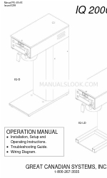 Great Canadian Systems IQ 2000 P 운영 매뉴얼