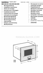 Gaggenau BM 451 Installatie-instructie