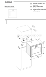 Gaggenau BO 250-6 Series Instrukcja instalacji