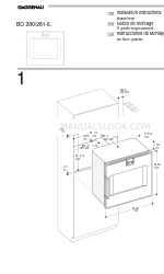 Gaggenau BO 280-6 Series Manual de instrucciones de instalación