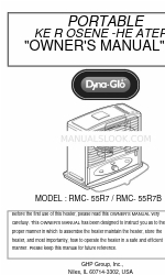 Dyna-Glo RMC- 55R7B Instrukcja obsługi