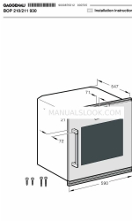 Gaggenau BOP 210 930 설치 지침