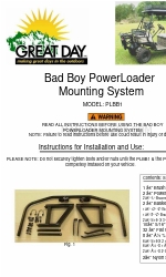 Great day Bad Boy PowerLoader PLBB1 Handbuch für Installation und Gebrauch