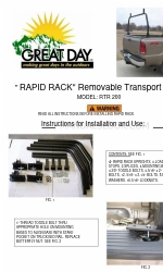 Great day RAPID RACK RTR 200 設置および使用説明書