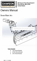 Dawson Snow Mate 36+ Owner's Manual