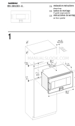 Gaggenau BS 260 Manuale di istruzioni per l'installazione