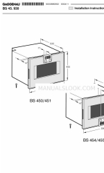 Gaggenau BS 450 Instruções de instalação