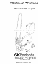 6K Products DH0614 Manuale di funzionamento e parti di ricambio