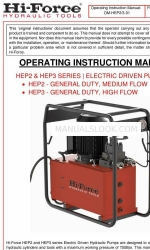 Hi-Force HEP310142 Manual de Instruções