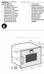 Gaggenau BSP 22 Series Руководство по установке