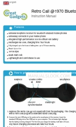 great gadgets Retro Call @1970 Bluetooth Manuel d'instruction