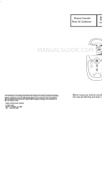 Airwell-Fedders Remote Controller Manuale di illustrazione