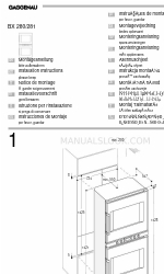 Gaggenau BX 280 Installationsanleitung Handbuch