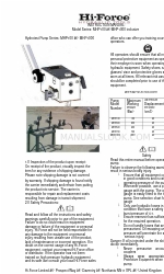 Hi-Force MHP1000 Руководство по эксплуатации