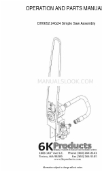 6K Products DH0652 Betriebs- und Teilehandbuch