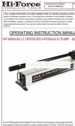 Hi-Force ALUMINIUM HP211 Manual de Instruções