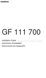 Gaggenau GF 111 70 Installationshandbuch