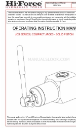 Hi-Force JCS Series Instrukcja obsługi