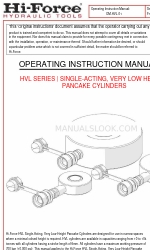 Hi-Force HVL Series Betriebsanleitung