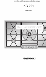 Gaggenau KG 291 CA Manual de operação e instalação