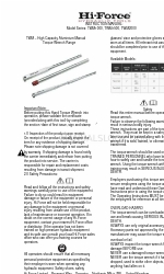 Hi-Force TWM1000 Series Instruction Manual