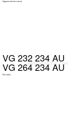 Gaggenau VG 231 234 AU Manual de instruções