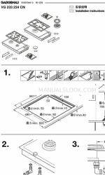 Gaggenau VG 233 234 CN Инструкции по установке