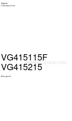 Gaggenau VG415115F Informasi Untuk Penggunaan