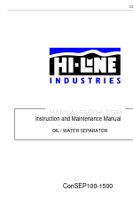 Hi-Line ConSEP750 Instruction And Maintenance Manual