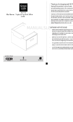 Great Little Trading Alba Narrow Toybox & Top Shelf Manual