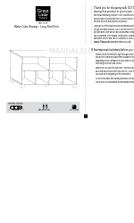 Great Little Trading Blake Cube Storage Long Shelf Unit Manuale