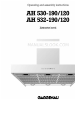 Gaggenau AH 530-190 Manual Petunjuk Pengoperasian dan Perakitan