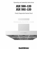 Gaggenau AH 592-120 Manual Petunjuk Pengoperasian dan Perakitan