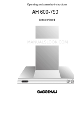 Gaggenau AH 600 Manual de instrucciones de funcionamiento y montaje