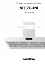 Gaggenau AH360120 Manual de instruções de funcionamento e montagem