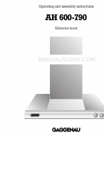 Gaggenau AH600790 Operating And Assembly Instructions Manual