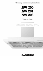 Gaggenau AW 201 Operating And Assembly Instructions Manual