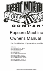 Great Northern Popcorn 6005 Lincoln Full Popper Owner's Manual