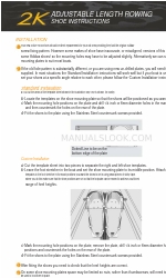 Active Tools 2k rowing shoe Instalación Instrucciones de uso y cuidado