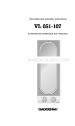 Gaggenau VL 051-107 Instructions d'utilisation et d'assemblage