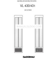 Gaggenau VL 430 Manual de instruções de funcionamento e montagem