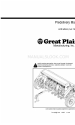 GREAT PLAINS 1205NT Predelivery Manual