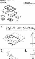 Gaggenau VG 231 RK Manuel d'instructions d'installation