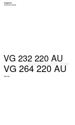 Gaggenau VG 232 220 AU Manual de instruções