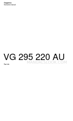 Gaggenau VG 295 220 AU Gebruiksaanwijzing