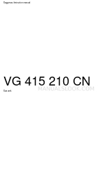 Gaggenau VG 415 210 CN Instruction Manual