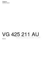 Gaggenau VG 425 211 AU Інструкція з експлуатації