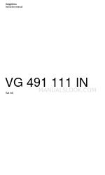 Gaggenau VG 491 111 IN Manuel d'instruction