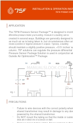 75F Pressure Controller Instrukcja instalacji i obsługi