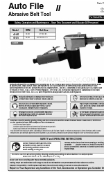 Dynabrade Auto File II 18100 Güvenlik, İşletme ve Bakım